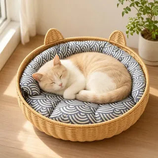 PP woven cat bed with cooling mat